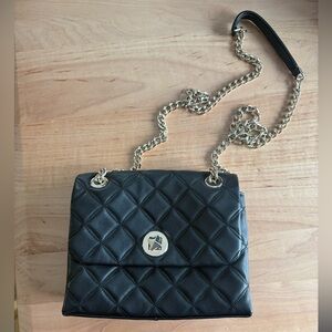 Authentic Kate Spade black quilted purse. EUC.